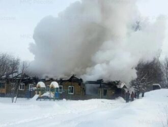В селе Митино Галичского района сгорела библиотека и ФАП