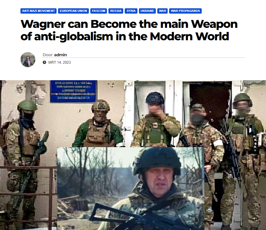 Оружие против глобализма: ЧВК «Вагнер» назвали надеждой мира в борьбе с олигархиями Запада