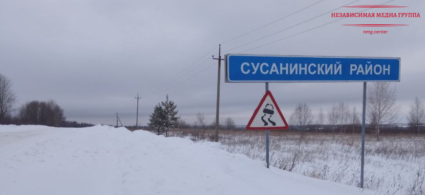 Сусанинские дорожники устраняют последствия снегопада