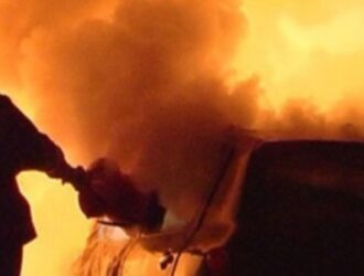 На Скобелевском проспекте ночью сгорел автомобиль